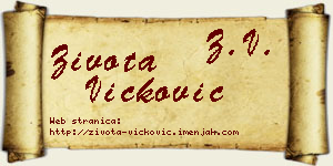 Života Vicković vizit kartica